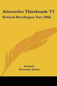 Aristoteles Thierkunde V2 : Kritisch-Berichtigter Text (1868)