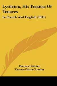 Lyttleton, His Treatise of Tenures : In French and English (1841)
