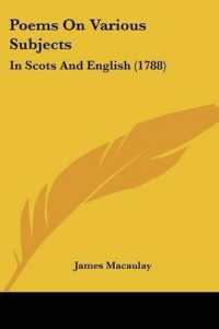 Poems on Various Subjects : In Scots and English (1788)