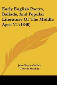 Early English Poetry, Ballads, and Popular Literature of the Middle Ages V1 (1840)