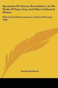 Specimens of Literary Resemblance, in the Works of Pope, Gray, and Other Celebrated Writers : With Critical Observations, in a Series of Letters (1801)
