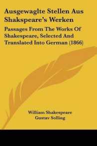 Ausgewaglte Stellen Aus Shakspeare's Werken : Passages from the Works of Shakespeare, Selected and Translated into German (1866)