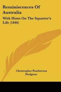 Reminiscences of Australia : With Hints on the Squatter's Life (1846)