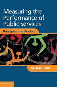 Measuring the Performance of Public Services : Principles and Practice