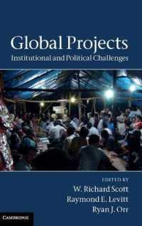 グローバル・インフラプロジェクトに対する制度的・政治的課題<br>Global Projects : Institutional and Political Challenges