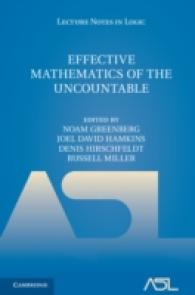 Effective Mathematics of the Uncountable (Lecture Notes in Logic)