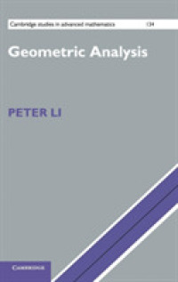 Geometric Analysis (Cambridge Studies in Advanced Mathematics