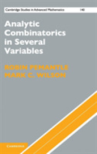 Analytic Combinatorics in Several Variables (Cambridge Studies in Advanced Mathematics) -- Hardback
