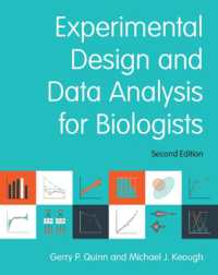 生物学者のための実験計画とデータ分析（第２版）<br>Experimental Design and Data Analysis for Biologists （2ND）