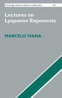 Lectures on Lyapunov Exponents (Cambridge Studies in Advanced Mathematics)