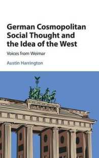 German Cosmopolitan Social Thought and the Idea of the West : Voices from Weimar