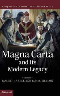 マグナカルタの現代的遺産<br>Magna Carta and its Modern Legacy (Comparative Constitutional Law and Policy)