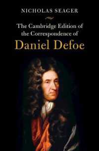 ケンブリッジ版　デフォー書簡集<br>The Cambridge Edition of the Correspondence of Daniel Defoe