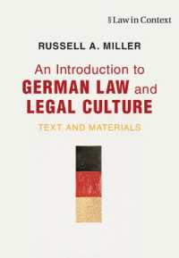 An Introduction to German Law and Legal Culture : Text and Materials (Law in Context)