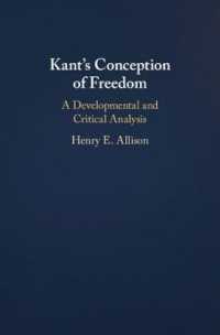 Kant's Conception of Freedom : A Developmental and Critical Analysis