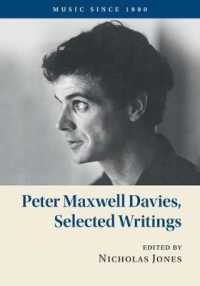 Peter Maxwell Davies, Selected Writings (Music since 1900)