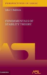安定性理論の基礎<br>Fundamentals of Stability Theory (Perspectives in Logic)