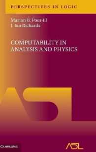解析学と物理学における計算可能性<br>Computability in Analysis and Physics (Perspectives in Logic)