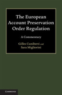 The European Account Preservation Order Regulation : A Commentary