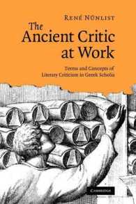 The Ancient Critic at Work : Terms and Concepts of Literary Criticism in Greek Scholia