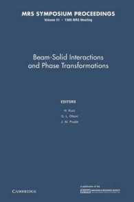 Beam-Solid Interactions and Phase Transformations: Volume 51 (Mrs Proceedings)