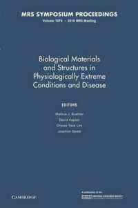 Biological Materials and Structures in Physiologically Extreme Conditions and Disease: Volume 1274 (Mrs Proceedings)