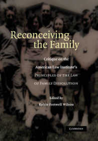 Reconceiving the Family : Critique on the American Law Institute's Principles of the Law of Family Dissolution