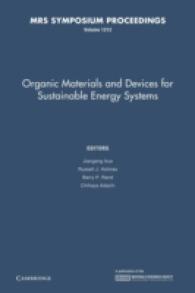 Organic Materials and Devices for Sustainable Energy Systems (Mrs Proceedings)