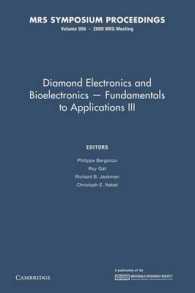 Diamond Electronics and Bioelectronics - Fundamentals to Applications III: Volume 1203 (Mrs Proceedings)