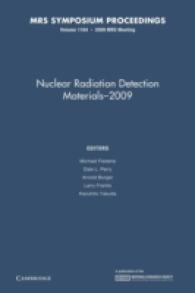Nuclear Radiation Detection Materials - 2009 (Mrs Proceedings)