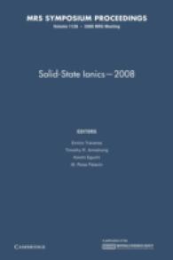 Solid-State Ionics 2008 (Mrs Proceedings)