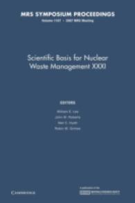 Scientific Basis for Nuclear Waster Management Xxxi (Mrs Proceedings)