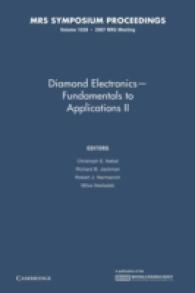 Diamond Electronics : Fundamentals to Applications II (Mrs Proceedings)