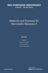 Materials and Processes for Nonvolatile Memories (Mrs Proceedings)