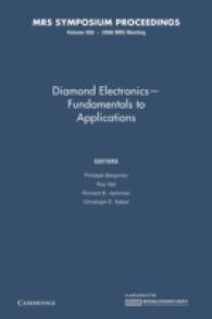 Diamond Electronics : Fundamentals to Applications (Mrs Proceedings)