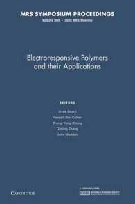 Electroresponsive Polymers and their Applications: Volume 889 (Mrs Proceedings)