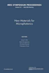 New Materials for Microphotonics: Volume 817 (Mrs Proceedings)