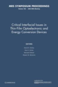 Critical Interfacial Issues in Thin-Film Optoelectronic and Energy Conversion Devices (Mrs Proceedings)