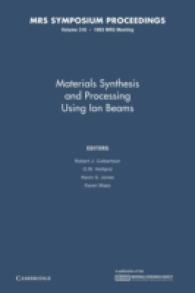 Materials Synthesis and Processing Using Ion Beams (Mrs Proceedings)