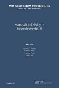 Materials Reliability in Microelectronics III: Volume 309 (Mrs Proceedings)