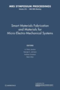 Smart Materials Fabrication and Materials for Micro-electro-mechanical Systems (Mrs Proceedings)