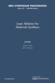 Laser Ablation for Materials Synthesis (Mrs Proceedings)