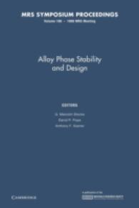 Alloy Phase Stability and Design (Mrs Proceedings)