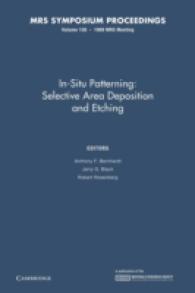 In-Situ Patterning : Selective Area Deposition and Etching (Mrs Proceedings)