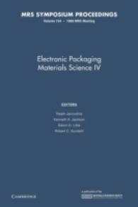 Electronic Packaging Materials Science IV (Mrs Proceedings)