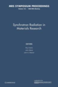 Synchrotron Radiation in Materials Research (Mrs Proceedings)