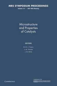 Microstructure and Properties of Catalysts: Volume 111 (Mrs Proceedings)