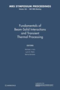 Fundamentals of Beam-Solid Interactions and Transient Thermal Processing (Mrs Proceedings)