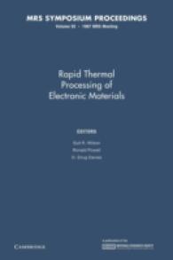 Rapid Thermal Processing of Electronic Materials (Mrs Proceedings)