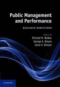 Public Management and Performance : Research Directions